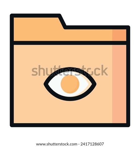 Folder icon with a visual eye symbol, indicating a folder for images or visual content.