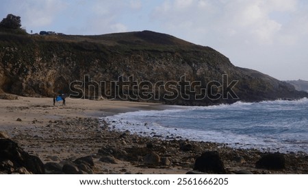 Similar – Image, Stock Photo Dog running on stone pier