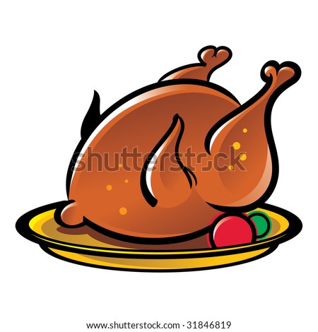 Fried Chicken Stock Vector Illustration 31846819 : Shutterstock