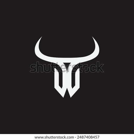 Bull warrior logo design. Modern bull knight helmet icon.