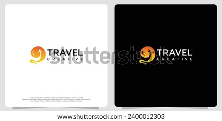 Travel Logo Design Airplane icon. airline