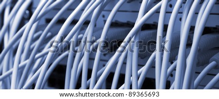 network cables background
