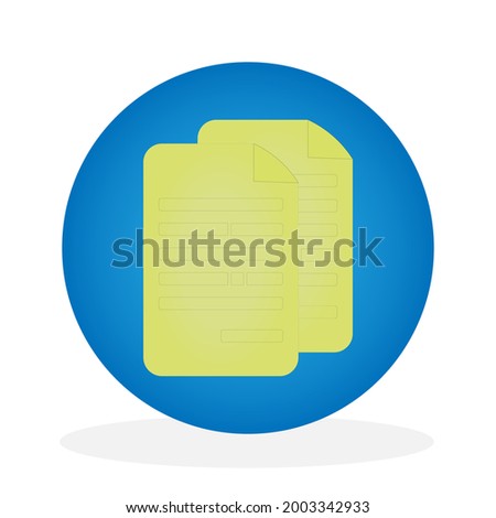 Illustration vector graphic of document copy icon, sign, symbol