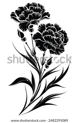 Similar – Image, Stock Photo Two flowers in a row