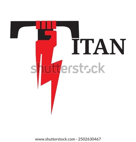 logo titan flat graphic illustration