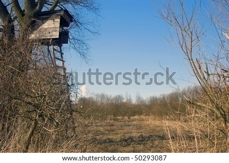 Stand on the fringe of the bird reservation in Windischleuba