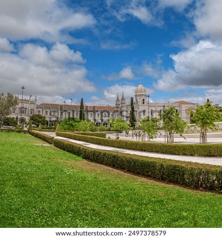 Similar – Foto Bild Panorama mit dem Jeronimos-Kloster in Lissabon