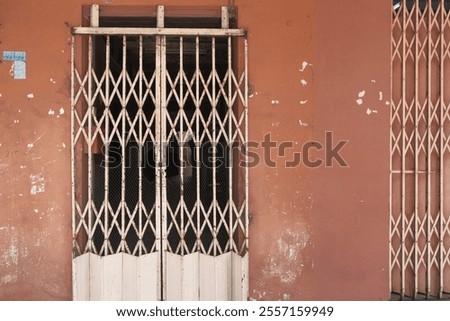 Similar – Image, Stock Photo Weathered blind Abstract