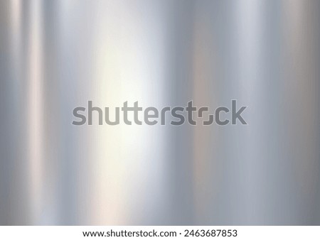 Metal silver texture background or aluminum brushed silver texture with reflection.Abstract background for wallpaper. Vector illustration EPS10.