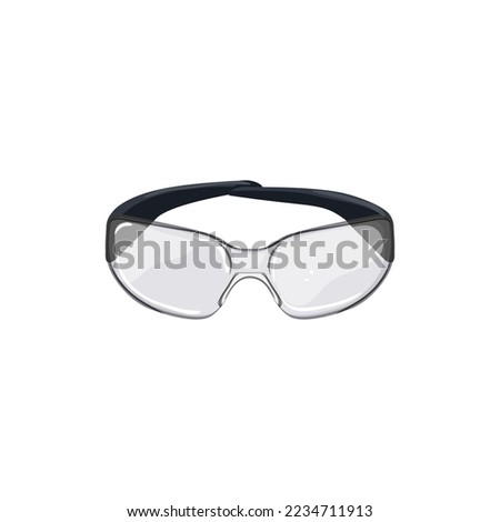 googles safety glasses cartoon. googles safety glasses sign. isolated symbol vector illustration