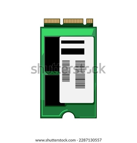 device ssd storage cartoon. drive disk, equipment device ssd storage sign. isolated symbol vector illustration