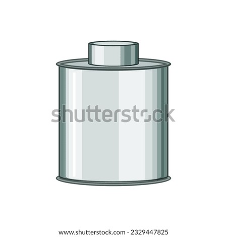 lid metal tin can cartoon. ned template, product object, ister jar lid metal tin can sign. isolated symbol vector illustration