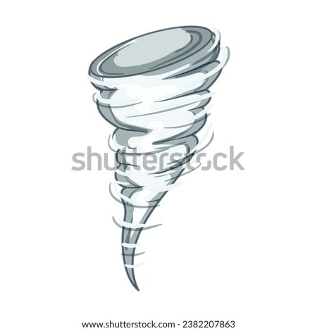storm tornado cartoon. nature danger, twister dark, funnel disaster storm tornado sign. isolated symbol vector illustration
