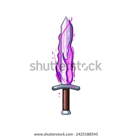 fire sword effect cartoon. flame game, cut blue, slash blade fire sword effect sign. isolated symbol vector illustration