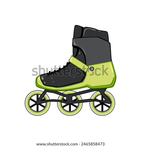 skate inline skates cartoon. child speed, wheel put, rink fast skate inline skates sign. isolated symbol vector illustration