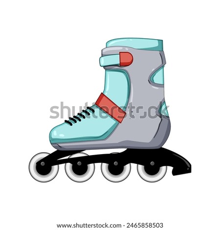 child inline skates cartoon. speed wheel, put rink, fast fitness child inline skates sign. isolated symbol vector illustration