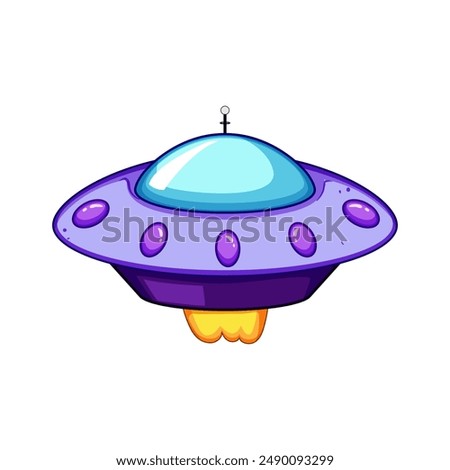 beam ufo ship cartoon. 51 area, fantasy sky, metal invasion beam ufo ship sign. isolated symbol vector illustration