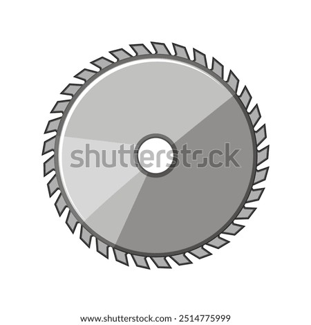 carbide circular saw blade cartoon. thickness speed, precision durability, angle rotation carbide circular saw blade sign. isolated symbol vector illustration