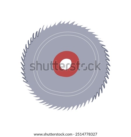 teeth circular saw blade cartoon. cutting wood, metal carbide, thickness speed teeth circular saw blade sign. isolated symbol vector illustration