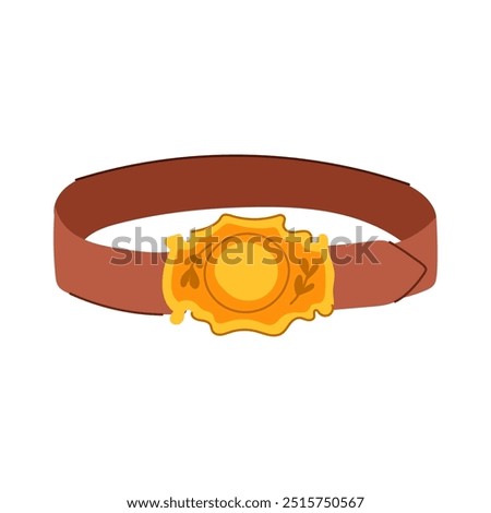 lasso belt cowboy cartoon. boots spurs, jeans ranch, cattle saddle lasso belt cowboy sign. isolated symbol vector illustration