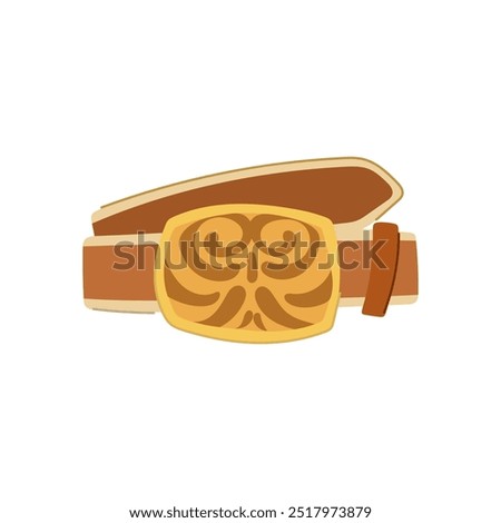 boots belt cowboy cartoon. spurs jeans, ranch cattle, saddle horse boots belt cowboy sign. isolated symbol vector illustration