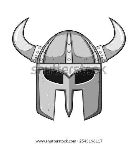 raider viking helmet cartoon. seafaring exploration, mythology rune, berserker chieftain raider viking helmet sign. isolated symbol vector illustration