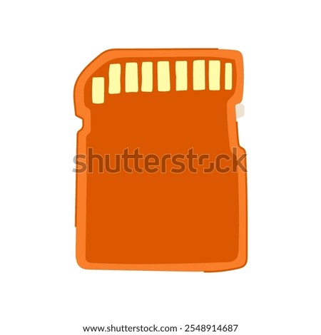 speed sd card cartoon. transfer files, videos music, data format speed sd card sign. isolated symbol vector illustration