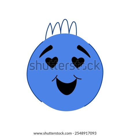 amusement comic face cartoon. entertainment al, wacky whimsical, playful lighthearted amusement comic face sign. isolated symbol vector illustration