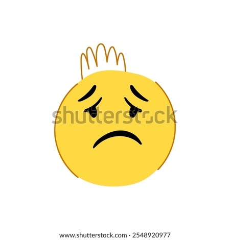 entertainment comic face cartoon. al wacky, whimsical playful, lighthearted chuckle entertainment comic face sign. isolated symbol vector illustration