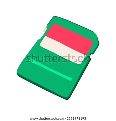 data sd card cartoon. format device, camera smartphone, tablet laptop data sd card sign. isolated symbol vector illustration