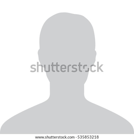Headshot Icon Vector. Male Default Headshot Profile. Gray Person Picture Isolated On White Background. Good Man Photo For Your User Web Design. Minimal Gray Flat Symbol. Vector illustration