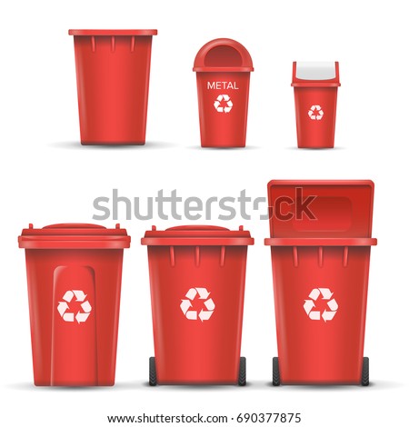 Similar – Image, Stock Photo Garbage cans in front of apartment building