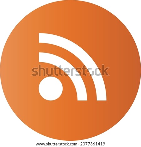 RSS icon in orange. Buttons about RSS readers.