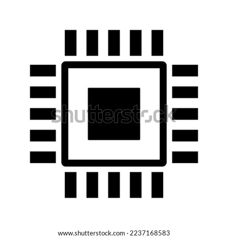 Central Processing Unit icon. Vector.