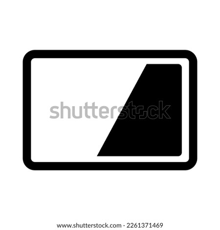 IC card silhouette icon. Smart card. Chip card. Vector.