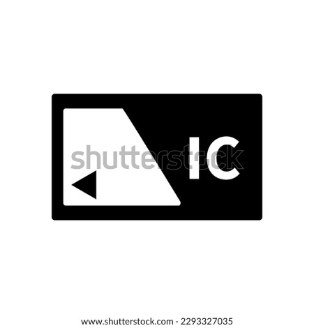 IC card icon. Contactless payment method. Vector.