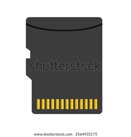 SD card icon. SD memory card icon. Vector.