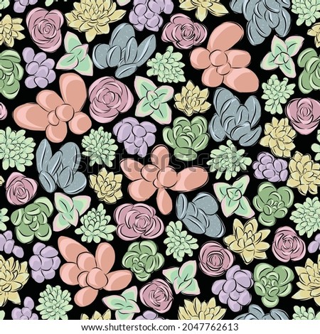 Vector summer and spring botanical design with leaves, peonies, roses, fuchsia, succulents and daisies. Designed by Daania at deeyana83*yahoo.com