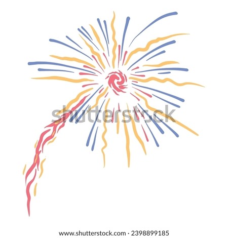 Coloruful Firework Explosion Variant Three ,good for graphic designs resources.