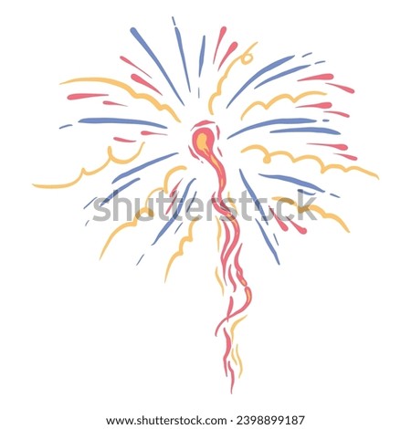 Coloruful Firework Explosion Variant Four ,good for graphic designs resources.