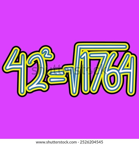 Mathematics Square Root of Number Forty Two