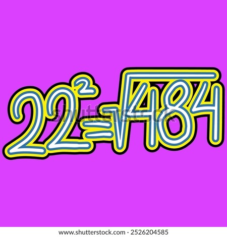 Mathematics Square Root of Number Twenty Two