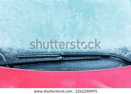 Similar – Image, Stock Photo Frost on car window Winter