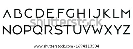 Vector unique design capital English alphabet letters design Stok fotoğraf © 