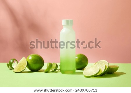 Similar – Image, Stock Photo Lemon balm in front of dot tablecloth