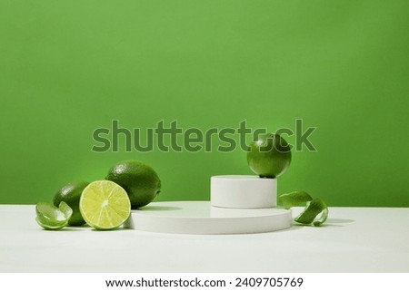 Similar – Image, Stock Photo Lemon balm in front of dot tablecloth