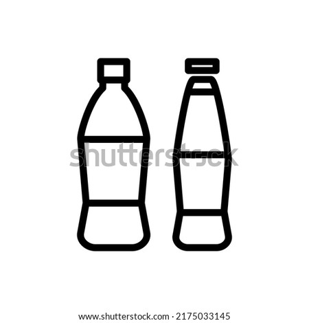 bottle icon vector illustration logo template for many purpose. Isolated on white background.