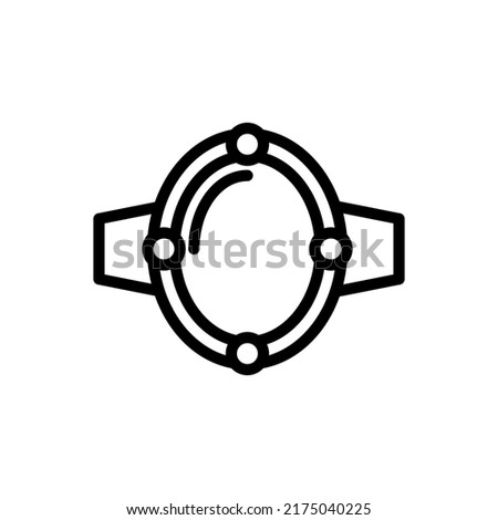 gem ring icon vector illustration logo template for many purpose. Isolated on white background.