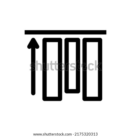 align top icon vector illustration logo template for many purpose. Isolated on white background.
