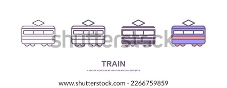 Train icon vector, Modern Transportation sign Isolated on white background. Trendy Flat style for graphic design, logo, Web site, social media, UI, mobile app.